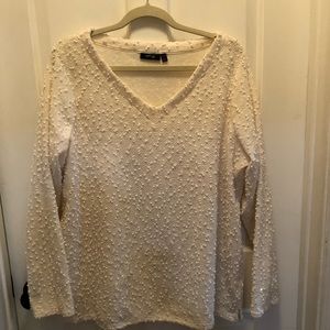 Apt.9 White sweater 1X